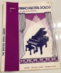 1980 Piano Bastien Level 1 Beginner Vintage Recital Solos - Picture 1 of 4