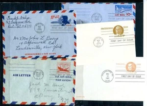 USA Postal Stationary First Day of issue 3 Covers Aerogram 2 post cards 9749 - Picture 1 of 1
