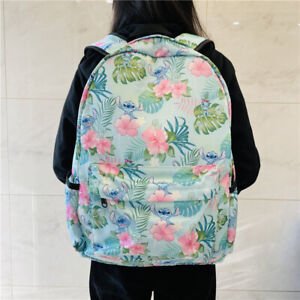 stitch flower oxford backpack  backpacks  outdoor shoulder bag 17" L  2022gift