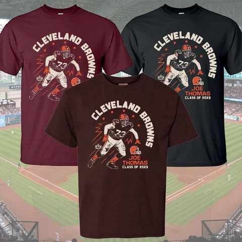 Joe Thomas Cleveland Browns Hall Of Fame Class of 2023 Homage T-Shirt Gift Fans Cover