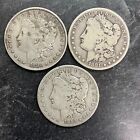 New Listing3 $1 United States Genuine Morgan Silver Dollar 1880'S Lot 1880 P 1881 0 1885 P