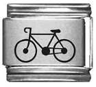 Clearly Charming Bicycle Laser Italian Charm