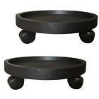 2 Pack of 11 Inch Heavy Duty Plant Caddy with Wheels,Rolling Plant Stand Pot ...