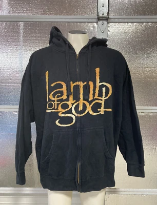 Lamb Of God Band Hoodie - Mens XXL - Circuitry - Zip Sweatshirt - LOG - Black - Image 1 of 4