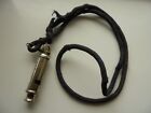 WW2 WWII HUDSON & SON BIRMINGHAM OFFICERS TRENCH WHISTLE 1945 WITH LANYARD  RAF