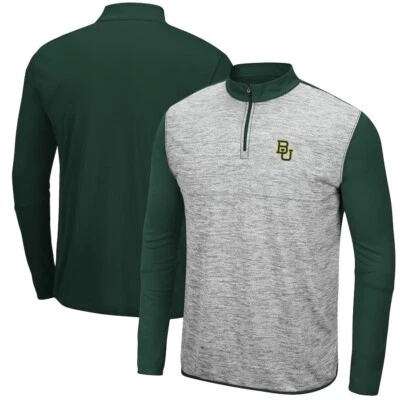 Chaqueta Colosseum NCAA Baylor Bears 1/4 Cremallera Gris/Verde Ligera Para Hombre Talla L” Foto 1 de 4