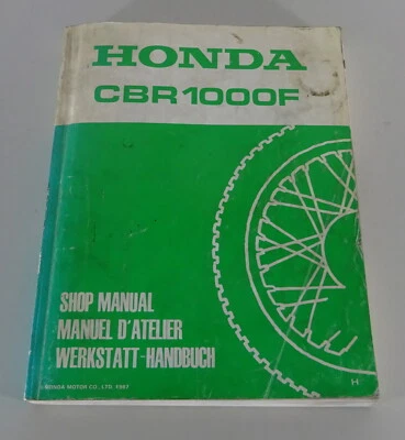 Manual de Taller Manual Honda CBR 1000F Tipo SC21 Stand 1987 - Imagen 1 de 4