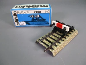 LQ048 MARKLIN 7190 Ho 1/87 Heurtoir ballasté Buffer stop Prellbock - Picture 1 of 9