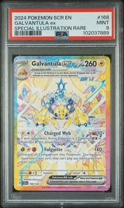 2024 POKEMON SCR EN-STELLAR CROWN SPECIAL ILLUSTRATION RARE GALVANTULA EX PSA 9 - Picture 1 of 2