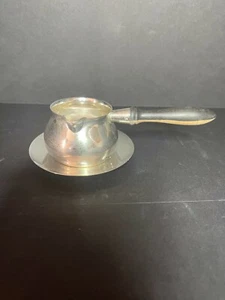 TIFFANY & CO ANTIK STERLINGSILBER SOSSENTOPF MIT UNTERTASSE SET 6,2 OZ GESAMT - Bild 1 von 5