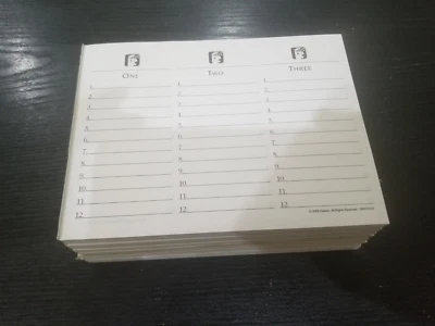 Lote de almohadillas de respuesta Scattergories -En muy buena condición- piezas de juego de mesa repuestos Foto 1 de 2