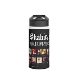Botella de agua ecológica inspirada en Shakira, botella de acero inoxidable para gimnasio - Imagen 1 de 5