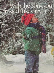 Vintage 2-Page Ad Sony Handycam CCD-F40 Frosted Flakes Anytime You Want Jan 1989 - Picture 1 of 10