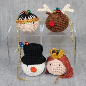 CHRISTMAS Amigurumi Handmade Crochet Tree Decorations Ornaments Baubles Lot 4 - Bild 1 von 17