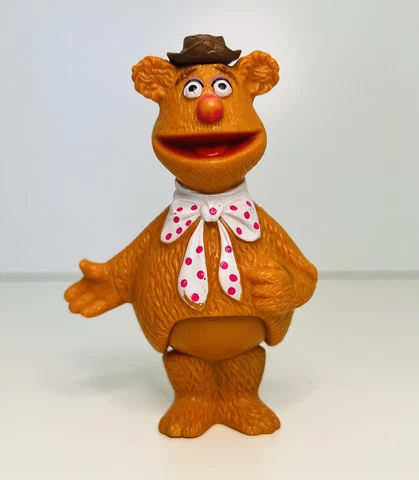 Vintage Fisher Price Muppet Show FOZZIE BEAR Figure Toy Stick Puppet 1976 1978 Cover
