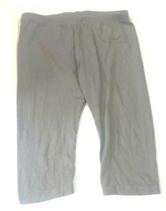 Xhilaration size L cropped Capri Leggings gray elastic waist jersey jrs -wlp - Picture 1 of 4