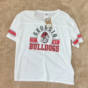 Georgia Bulldogs Mesh Jersey NCAA Football T-Shirt Top Kids Size M - Picture 1 of 2