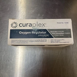 Curaplex® Click Style Vollmessing Sauerstoffregler, CGA870, 0 bis 25 LPM - Bild 1 von 6