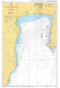 3965 Prachuap Khiri Khan Ko Chuang Golfo di Thailandia Mappa Mappa Ammiragliato Marittimo - Foto 1 di 6