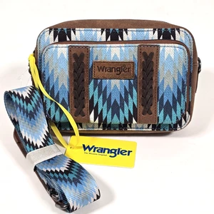 WRANGLER SOUTHWESTERN PRINT CROSSBODY BAG GELDBÖRSE JEANS INTEGRIERTE GELDBÖRSE AZTEKEN NEU MIT ETIKETT - Bild 1 von 15