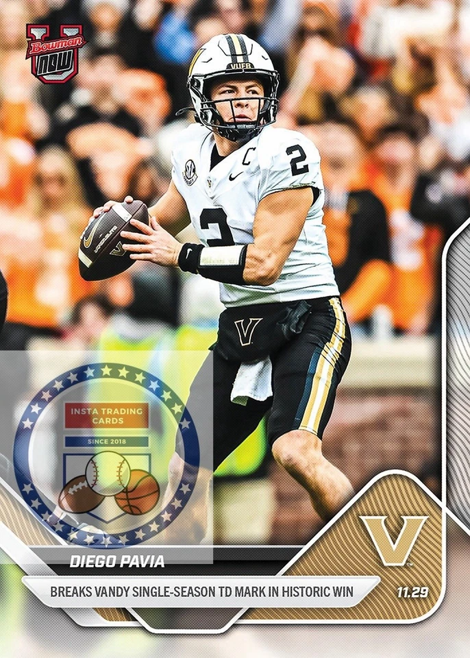 *PRE SALE** Diego Pavia - 2025-26 Bowman U NOW® Football - Card 55 - Image 1 of 1