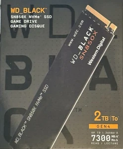 2TB WD_BLACK SN850X NVMe Internal Gaming SSD SOLID STATE DRIVE Gen4 $250 RETAIL! - Picture 1 of 8