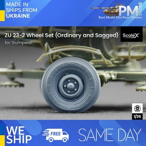 ScaleX WM-35010C 1/35 ZU 23-2 Ordinary and sagged wheel set - Picture 1 of 3