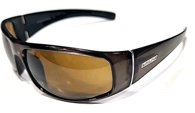 Gafas de sol polarizadas envolventes marrones Suncloud Atlas falta un logotipo Foto 1 de 4