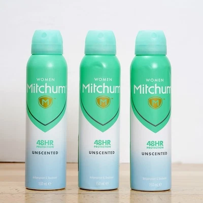 Mitchum Desodorante Mujer Spray Antitranspirante Sin Perfume 150ml Paquete de 3 Envío Gratis Foto 1 de 4
