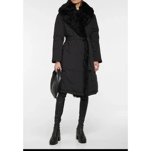 Clergerie Naelle Overknee Stiefel Schwarz Lammfell & Stretch Samt 39,5 US 9 - Bild 1 von 10