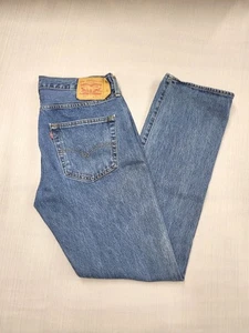 Levis 501 Original Fit Herren Button Fly Jeans Medium Wash Größe 36x34 Classic Fit - Bild 1 von 18
