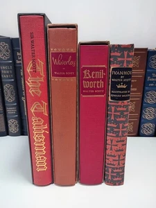 SIR WALTER SCOTT 4 Book Set Heritage Press Ivanhoe Talisman Waverley Kenilworth - Bild 1 von 24