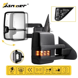 Power Fold Towing Mirrors For 2015-2019 Chevy Silverado GMC Sierra 2500HD 3500HD - Picture 1 of 11