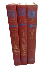 Jane Austen Pride and Prejudice Sense and Sensibility Emma, Set Of 3 books - Picture 1 of 23