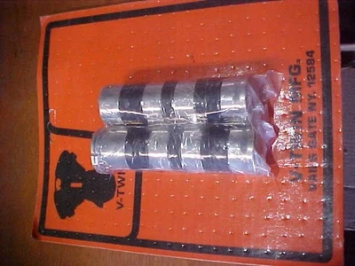 V-TWIN ISO BILLET GRIPS NEW ON CARD 28-0607 FOR HD CABLE STYLE BIKES - Image 1 of 2