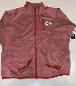 NFL Team Apparel Kansas City Chiefs Mens Full Zip Jacket Sweatshirt Medium NWT - Picture 1 of 5
