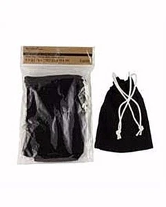 RECOLLECTIONS Craft It FESTE STOFFTASCHEN - 4" x 5,75" - SCHWARZ - 5 Stück - Bild 1 von 3