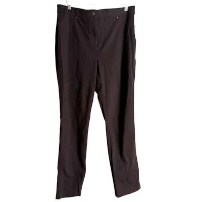 Chico’s Marrón Tiro Medio Ajustado Elástico Jeggings Talla 10 Cortos  Foto 1 de 4