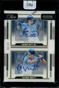 2024 Panini Three And Two Bobby Witt Jr George Brett PLUS ONE Dual Auto #'d /32 - Bild 1 von 2
