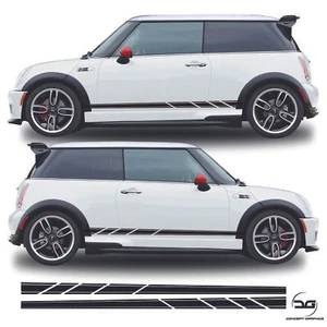 Lower Side Stripes For Mini R53 Cooper S One Vinyl Decal Sticker Graphics Kit - Picture 1 of 3