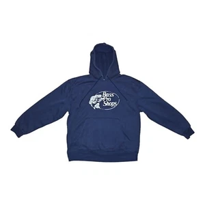 Bass Pro Shops Hoodie Men's Medium Blue - Picture 1 of 4