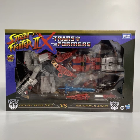 Transformers Street Fighter II Mashup Optimus Prime RYU vs Megatron BISON Cover