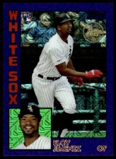 2018 Topps Silver Pack 35th Anniversary 1984 Blue Refractor Eloy Jimenez Rookie