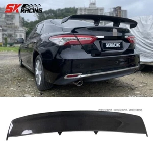 Fits 2018-2022 Toyota Camry 4-Door Real Carbon Fiber Rear Trunk Spoiler Lid Wing - Picture 1 of 23