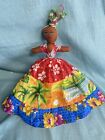 ROCKIN DOLLS REVERSIBLE HAND CRAFTED CAYMAN ISLANDS FLIP FLOP DOLL TWO DRESSES