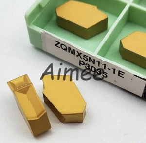 10pcs ZQMX 5N11-1E SP500 GTN-5 5mm Cut-Off Grooving Carbide Inserts CNC Tool - Picture 1 of 4