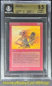 MTG Limited Edition Alpha 1993 Disintegrate BGS 9.5 GEM MINT Old School 93/94 - Picture 1 of 6