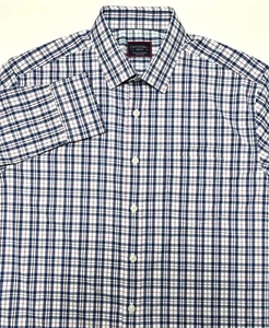 C30 UNTUCKit blau rosa kariert Langarm Knopfleiste Herren M Nylon Elasthan - Bild 1 von 6