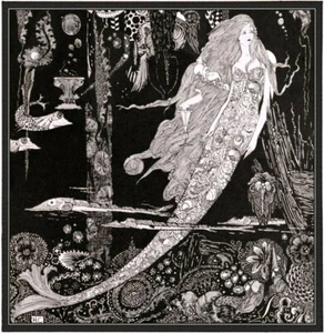 The Little Mermaid : Harry Clarke : 1920 Fairy Tale Art Print to Frame - Picture 1 of 1
