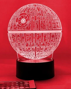 Star Wars Death Star Night Light 16 Colors /Remote and Free Shipping - Picture 1 of 11